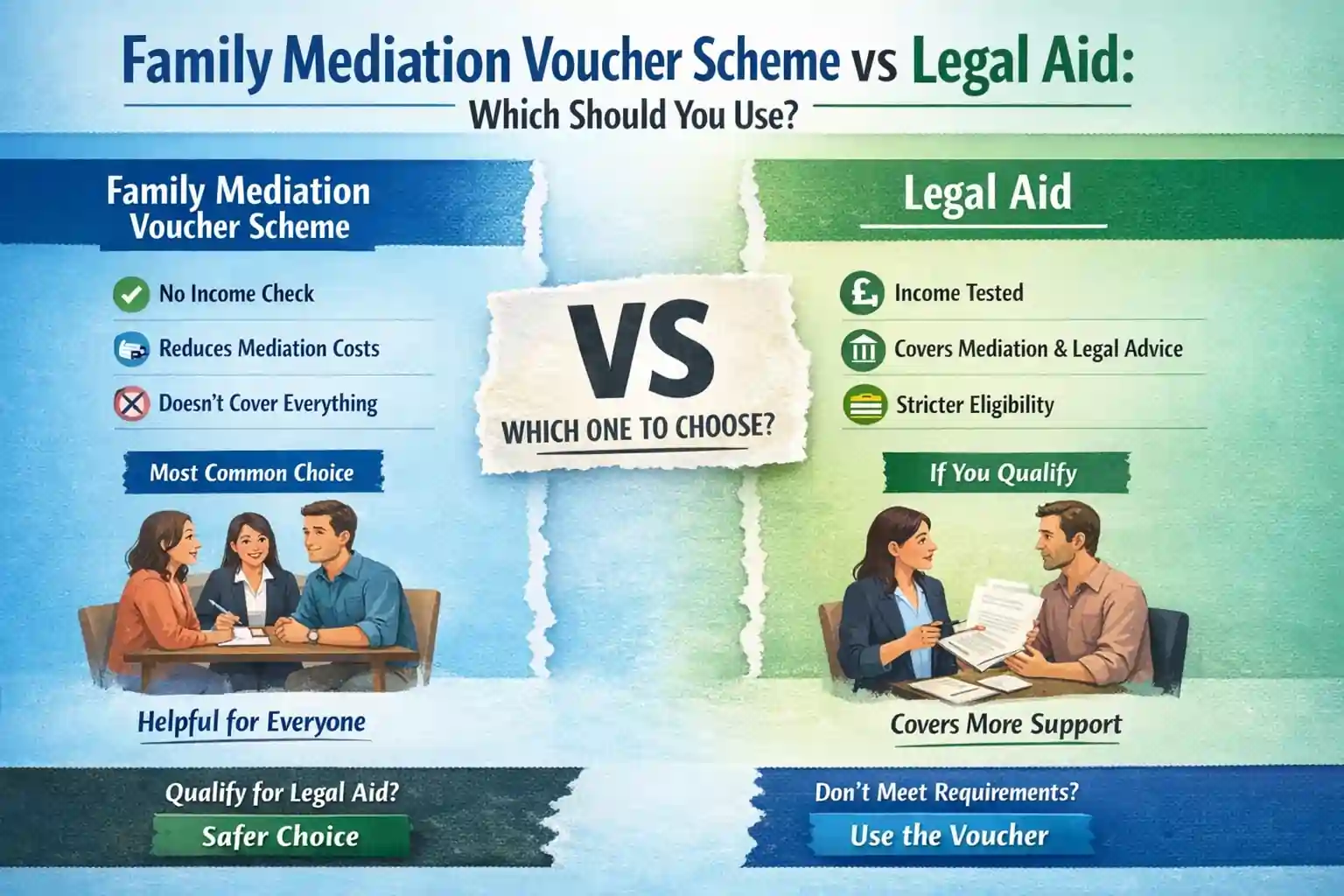 Family Mediation Voucher Scheme vs Legal Aid: Which Should You Use Devon?