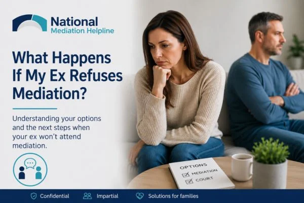 what if my ex refuses mediation Devon?